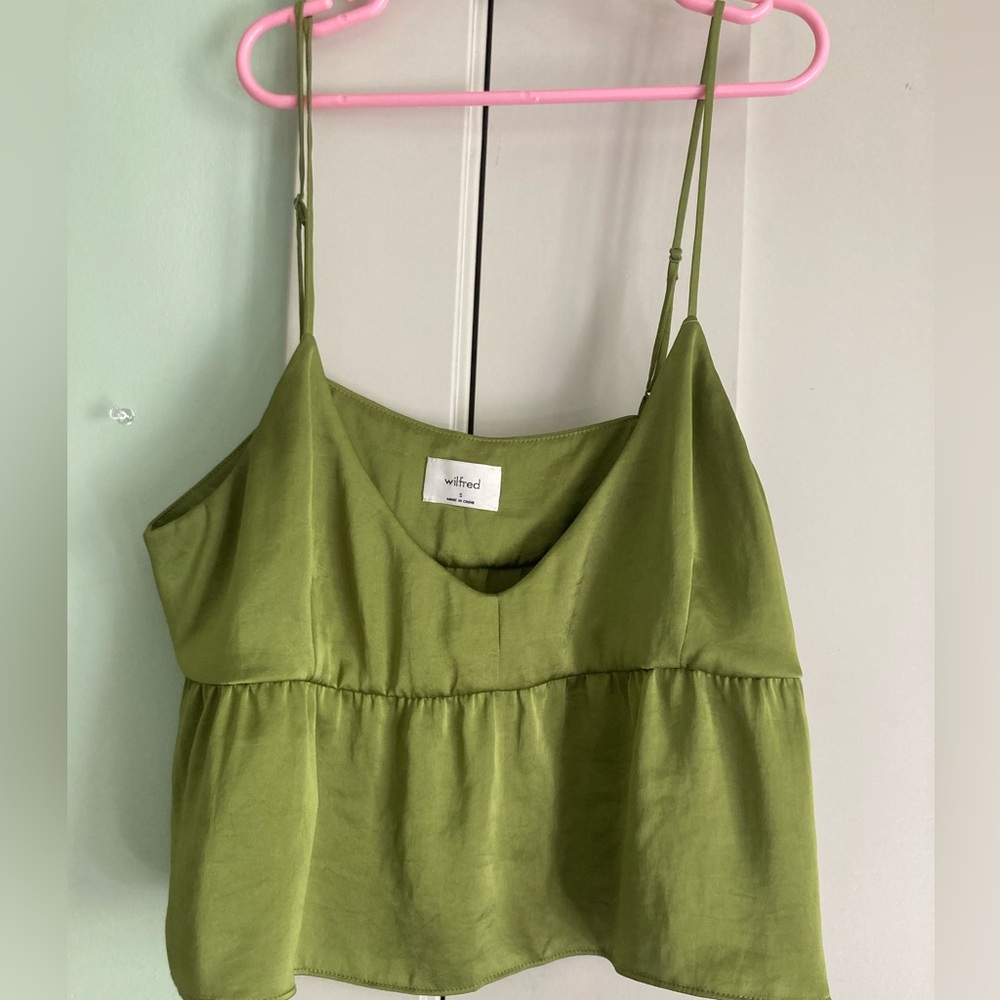 Wilfred Satin Green Tanktop